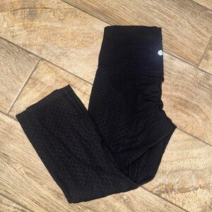 lululemon athletica Black Girls' Subtle Patterned Active Leggings